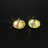 0.8ct 6mm Lemon Yellow Moissanite VVS1 Excellent Cut Loose Stone