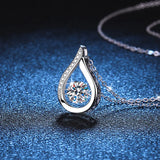 1.0ct Moissanite Pendant 925 Silver Jewelry Wedding