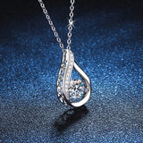 1.0ct Moissanite Pendant 925 Silver Jewelry Wedding