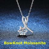 1CT D Moissanite Necklace S925 Sterling Silver Moissanite Pendant
