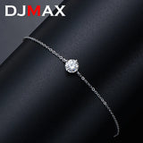 1CT Moissanite Bracelet 925 Sterling Silver Chain Charms For Women