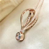 1CT Moissanite Necklace S925 Silver Hot Air Balloon Clavicle Chain