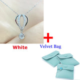 1CT Moissanite Necklace S925 Silver Hot Air Balloon Clavicle Chain