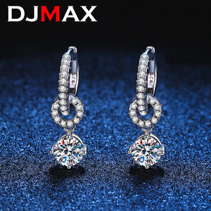 Plated Moissanite Drop Earring for Women Wedding Jewelry