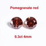 Colorful Moissanite Round Cut Loose Gemstone 7mm