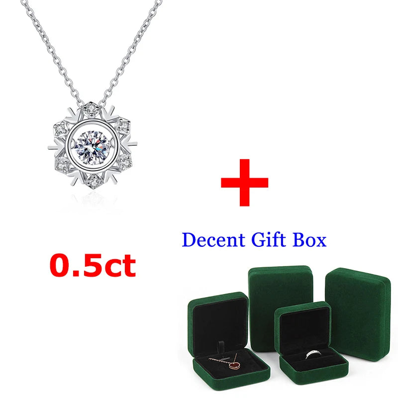 S925 Hexagram Moissanite Necklace D VVS1 Diamond Pendant
