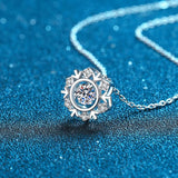 S925 Hexagram Moissanite Necklace D VVS1 Diamond Pendant