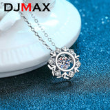 S925 Hexagram Moissanite Necklace D VVS1 Diamond Pendant