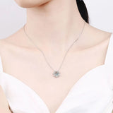 S925 Hexagram Moissanite Necklace D VVS1 Diamond Pendant