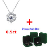 S925 Hexagram Moissanite Necklace D VVS1 Diamond Pendant