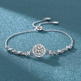 Moissanite Diamond Bracelet Women D Moissanite Pass Diamond Test