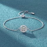 Moissanite Diamond Bracelet Women D Moissanite Pass Diamond Test