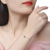 D Pink Moissanite Diamond Bracelet Women Pass Diamond Test