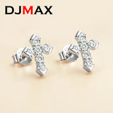 0.54CT Women's Moissanite Cross Earrings 925 Sterling Silver D