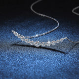 1.1ct All Moissanite Necklace 100% Sterling Silver