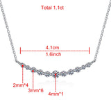 1.1ct All Moissanite Necklace 100% Sterling Silver