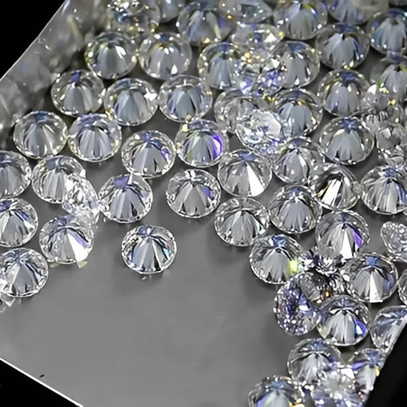 0.8mm-3mm D VVS1 Lab Grown Moissanite Diamonds Beads