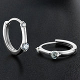 Women's Moissanite Hoops Earrings 925 Sterling Silver