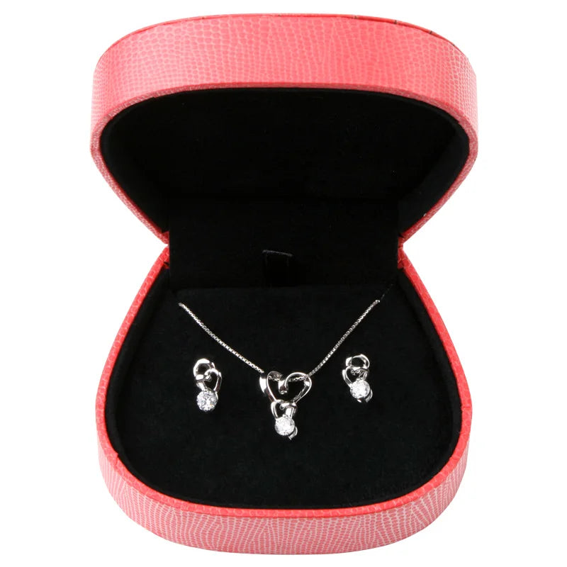 Jewelry Showcase Diamond Ring Box Necklace Container