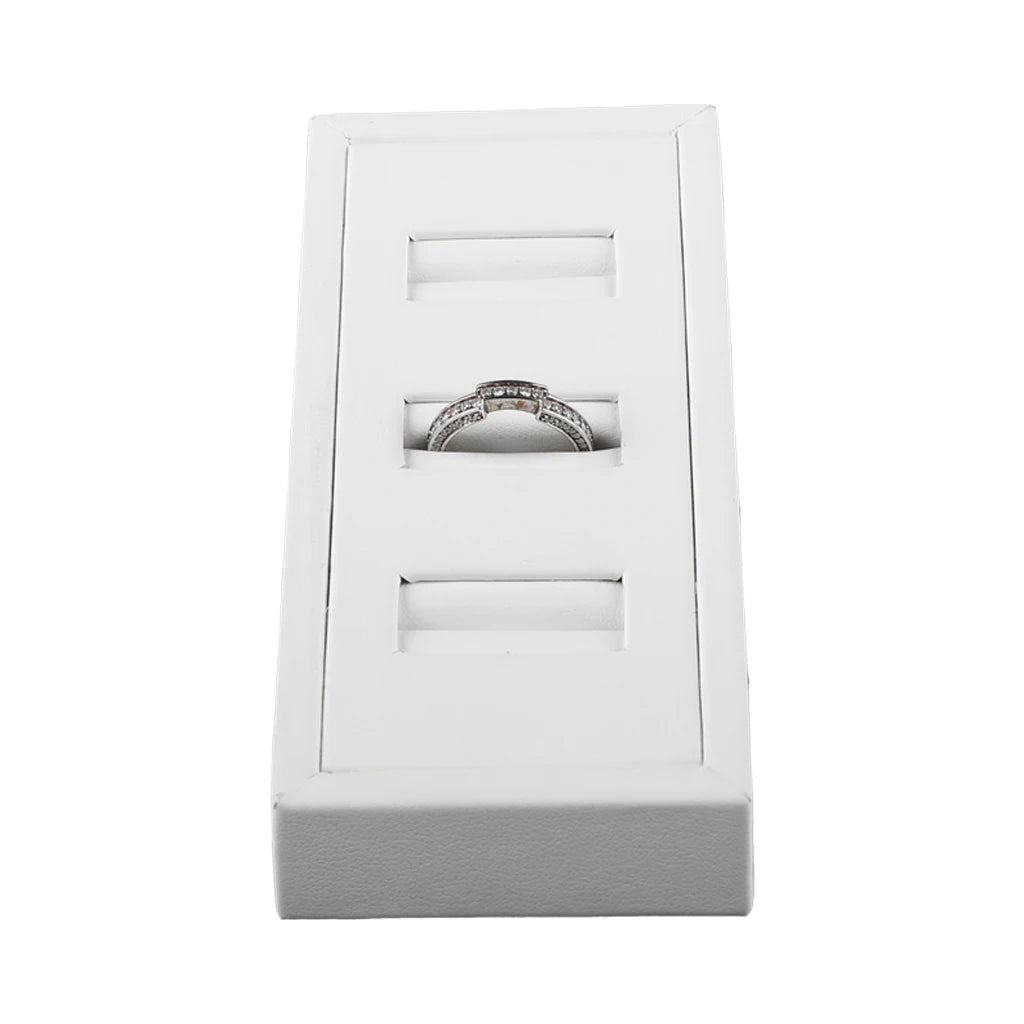 GemTrue Jewelry Display Tool Ivory 3 Position Ring Ornaments