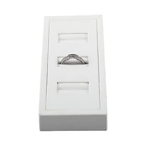 GemTrue Jewelry Display Tool Ivory 3 Position Ring Ornaments