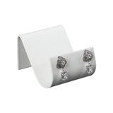 DKESS GemTrue Ivory Single Low Stud Rack Jewelry Display Stand