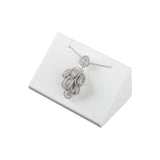 GemTrue Jewelry Display Tool Small Single Bevel Pendant in Ivory