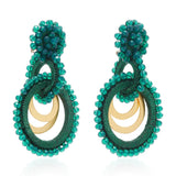 Crystal Drop Earrings Round Pendant Oorbellen Accessories