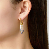 Pearl Drop Earrings for Women, Colorful High Jewelry
