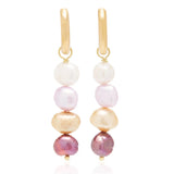 Pearl Drop Earrings for Women, Colorful High Jewelry