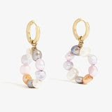 Pearl Drop Earrings for Women, Colorful High Jewelry
