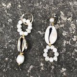 Baroque Pearl Drop Earring Natural Shell Aretes