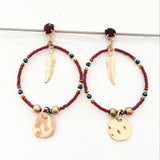 Acrylic Shell Star Crystal Dangle Drop Earrings Women Jewelry for Party Girls