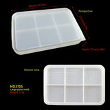 Large Square Plate Coaster Rolling Serving Tray Resin Mold