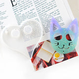 Epoxy Mold Owl Cat Pendant Keychain Self-defense Resin Mold