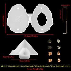 12pcs Resin Mold Set for Epoxy Resin Craft