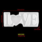 Letter Resin Mold DIY Love Family Silicone Mould Crafts Casting Je