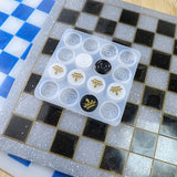 DIY Crystal Glue Drop Checkers International Chess Board Resin Mold Silicone