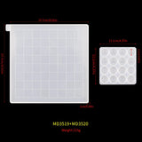 DIY Crystal Glue Drop Checkers International Chess Board Resin Mold Silicone