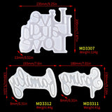 9 Styles Letter Mold LOVE HOME FAMILY Resin Molds DIY Craft Epoxy Molde Silicona
