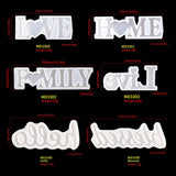 9 Styles Letter Mold LOVE HOME FAMILY Resin Molds DIY Craft Epoxy Molde Silicona