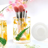 DIY Crystal Epoxy Resin Round Pen Holder Silicone Mold