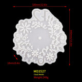DIY Wall Clock Silicone Mold Epoxy Resin Casting Mould
