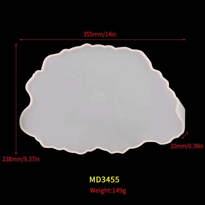 Large Geode Silicone Coaster Mold for DIY Craft