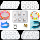 5pcs Resin Ring Mold Set for DIY Jewelry Making Epoxy Mould