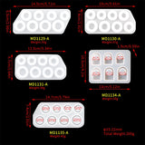 5pcs Resin Ring Mold Set for DIY Jewelry Making Epoxy Mould