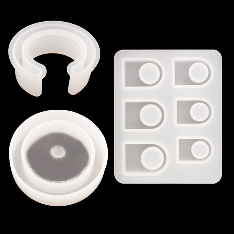 3PCS DIY Epoxy Resin Ring Bracelet Silicone Molds De Silicona Para Resina Epoxi