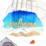DIY Resin Epoxy Door Plate Mold Sign Welcome Doorplate Casting Silicone Mould