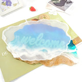 DIY Resin Epoxy Door Plate Mold Sign Welcome Doorplate Casting Silicone Mould