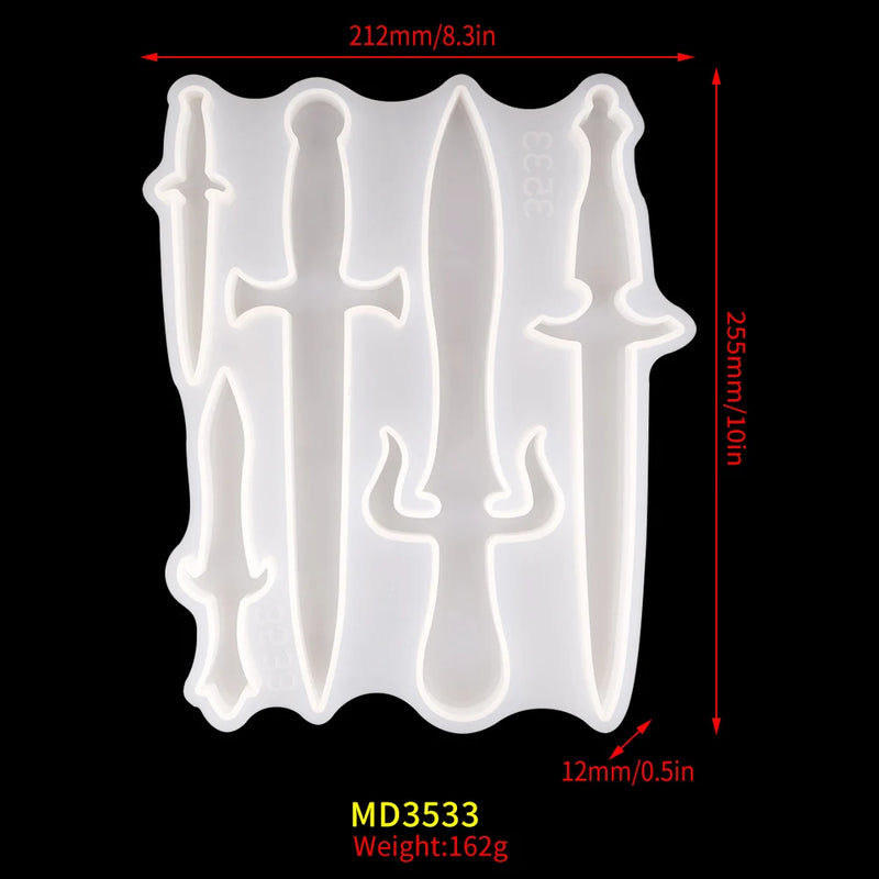 Dagger Resin Mold for Self-Defense Crafts